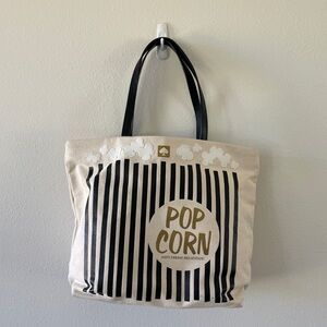 Kate Spade Cream and Black Popcorn Tote Bag